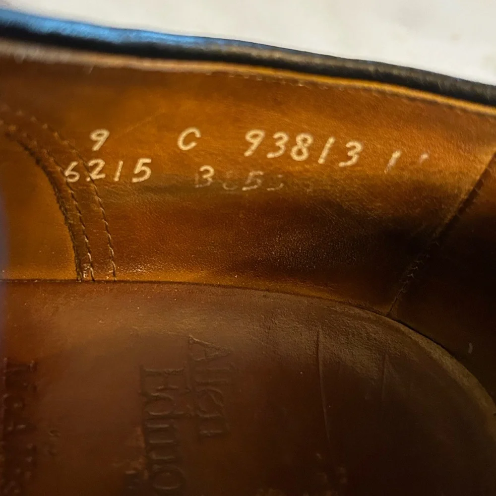 Allen Edmonds McAllister Wingtip Oxford Leather Shoes 9 C